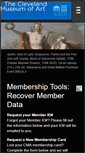 Mobile Screenshot of cmaweb10.clevelandart.org