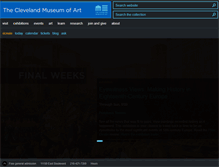 Tablet Screenshot of clevelandart.org